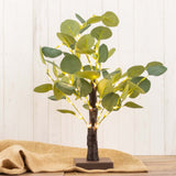 Artificial Eucalyptus Tree With String Lights